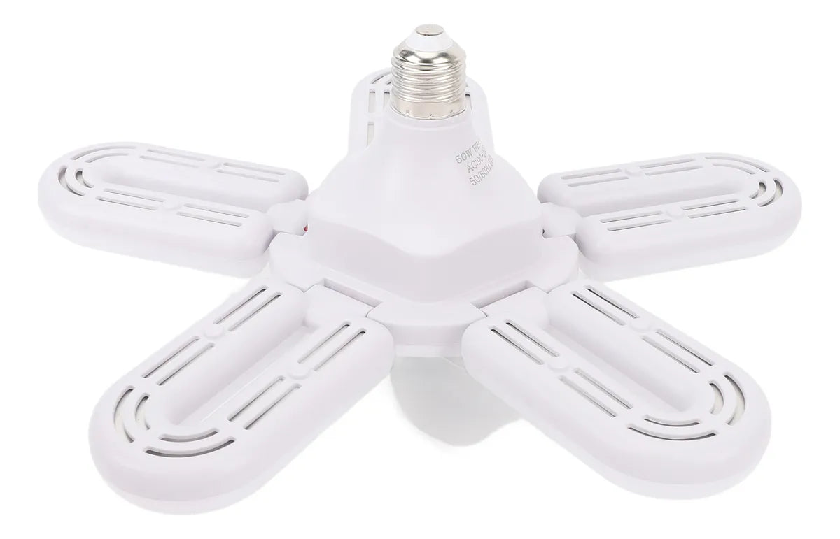 VENTILADOR DE TECHO CON LUZ LED DE 5 CABEZALES CON CONTROL REMOTO