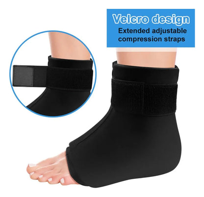 MANGA DE COMPRESIÓN TERAPÉUTICA CON GEL FRÍO-CALIENTE PARA TOBILLOS Y PIES