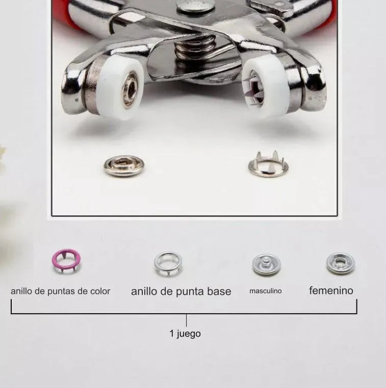 KIT ALICATE REMACHADOR PARA BROCHES – 150 PIEZAS