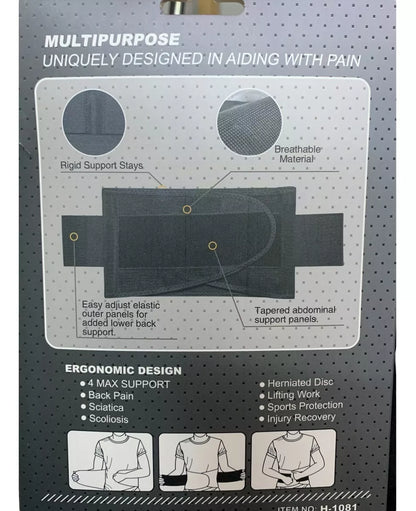 CINTURÓN FAJA SOPORTE LUMBAR