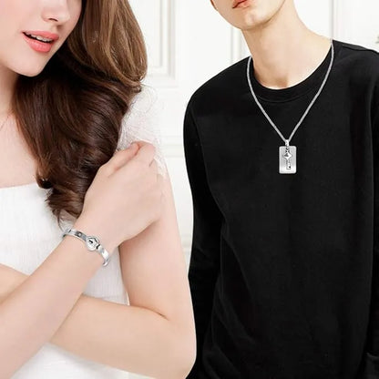 SET AMOR ETERNO: COLLAR + PULSERA CON PROYECCIÓN "TE AMO"