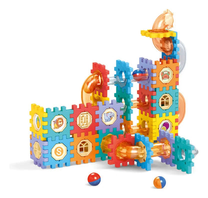 ROLLING BALL TUBOS Y BLOQUES - JUEGO DIDÁCTICO 125 PCS