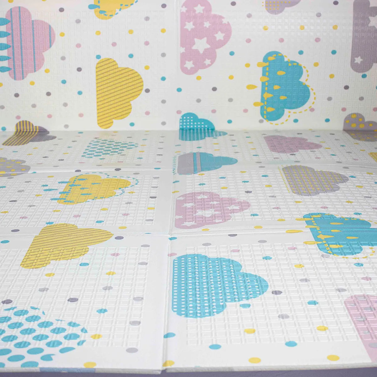 TAPETE ALFOMBRA REVERSIBLE Y PLEGABLE ANTIGOLPES PARA NIÑOS