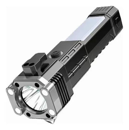 LINTERNA TÁCTICA 4 EN 1 DE EMERGENCIA USB RECARGABLE
