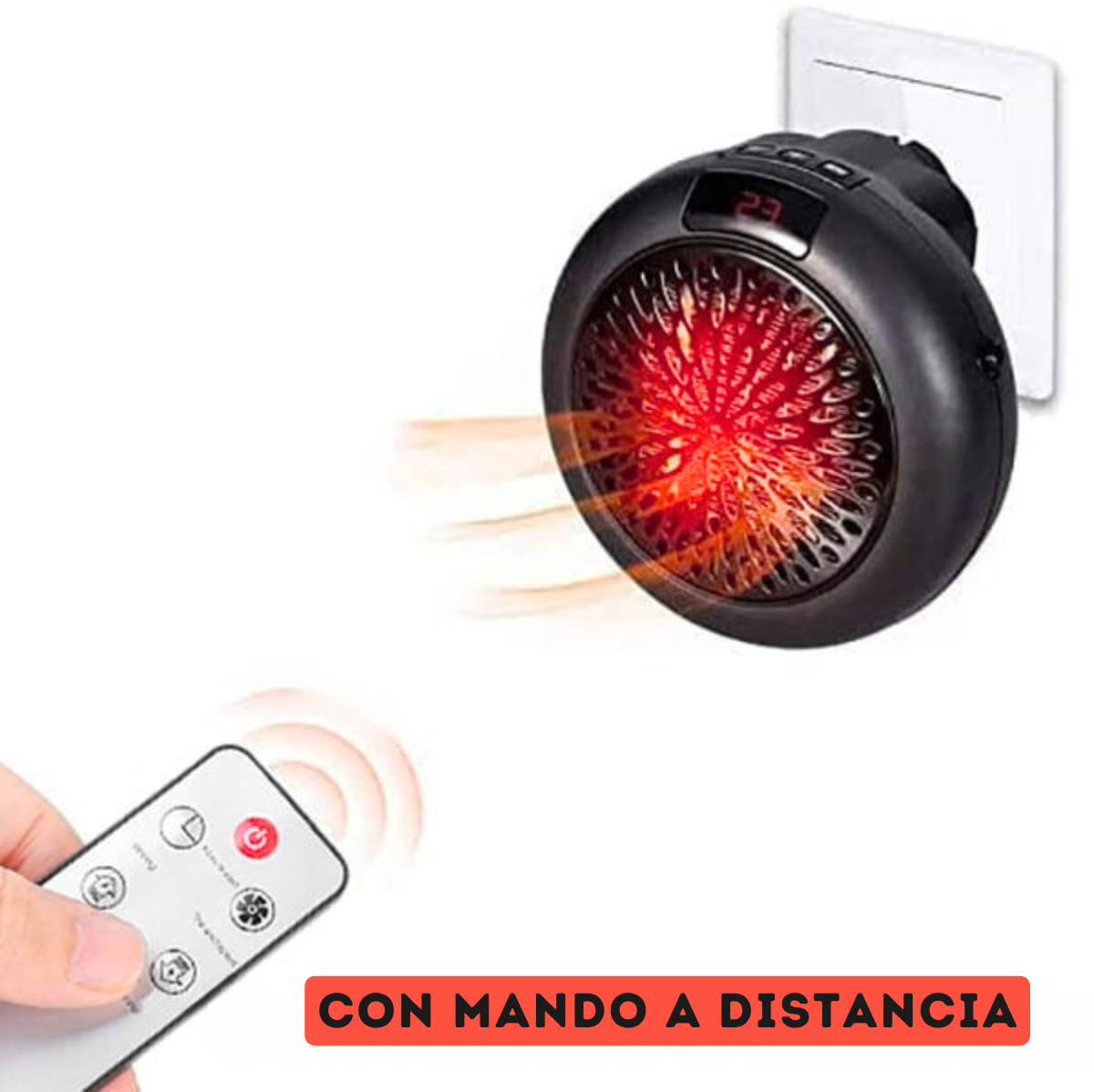 CALEFACTOR ELÉCTRICO PORTÁTIL 900W