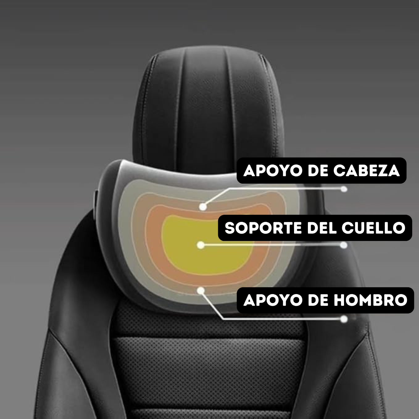 COJÍN DE CABEZA PARA ASIENTO DE COCHE