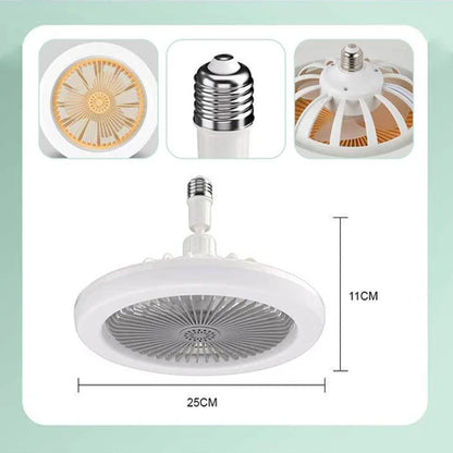 LÁMPARA LED INTELIGENTE 2 EN 1 CON VENTILADOR