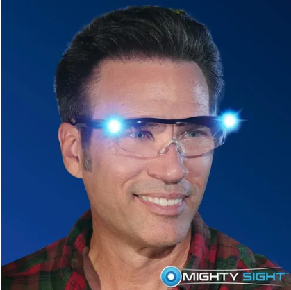 LENTES CON AUMENTO Y LUCES LED