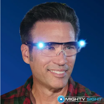 LENTES CON AUMENTO Y LUCES LED