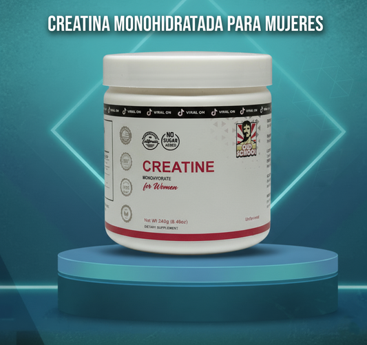CREATINA MONOHIDRATADA PARA MUJERES CON COLÁGENO Y BCAA