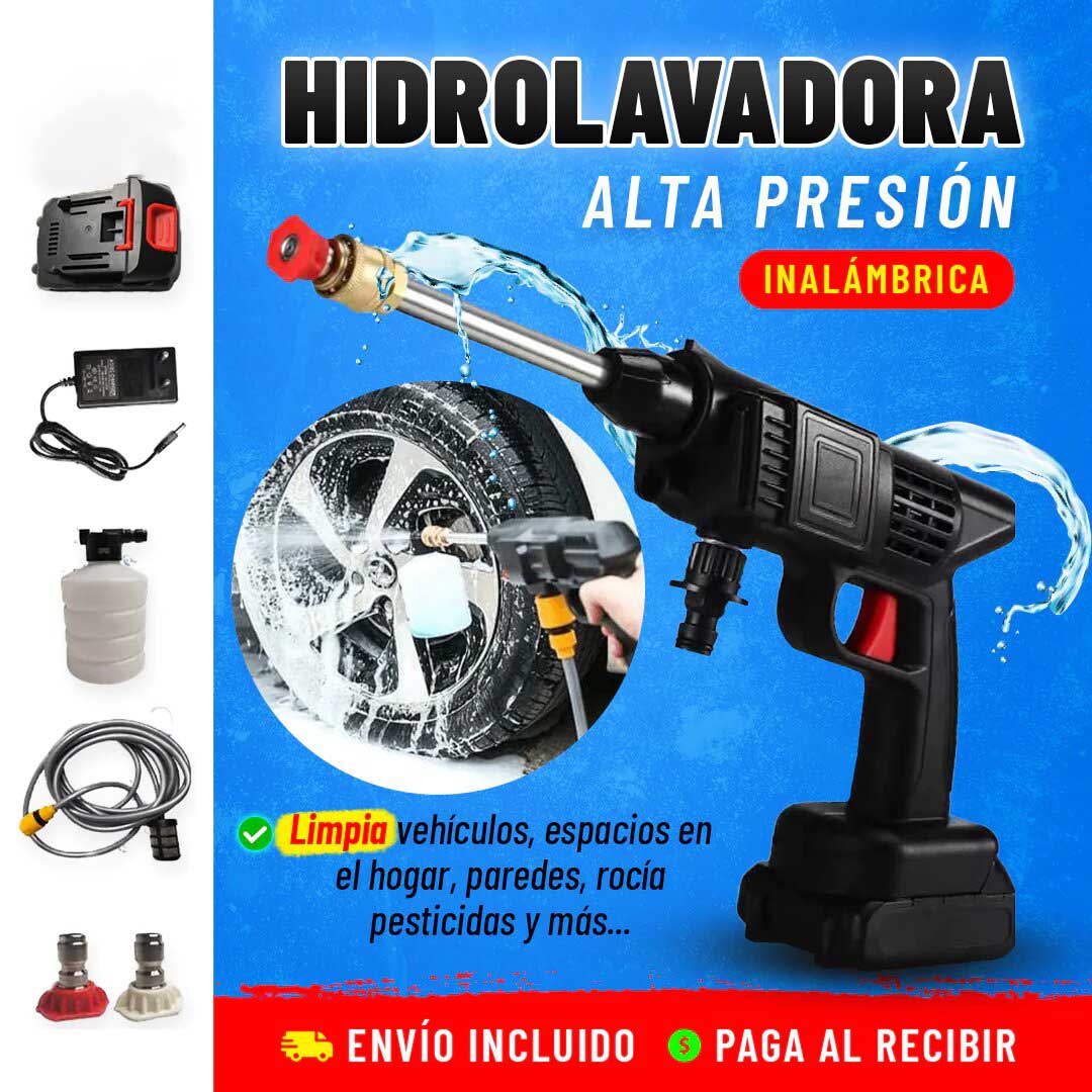 Hidrolavadora portátil 98V + Batería extra Gratis