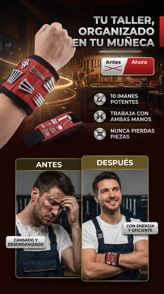 2 unds x  Pulseras Magnética con 10 Imanes Potentes