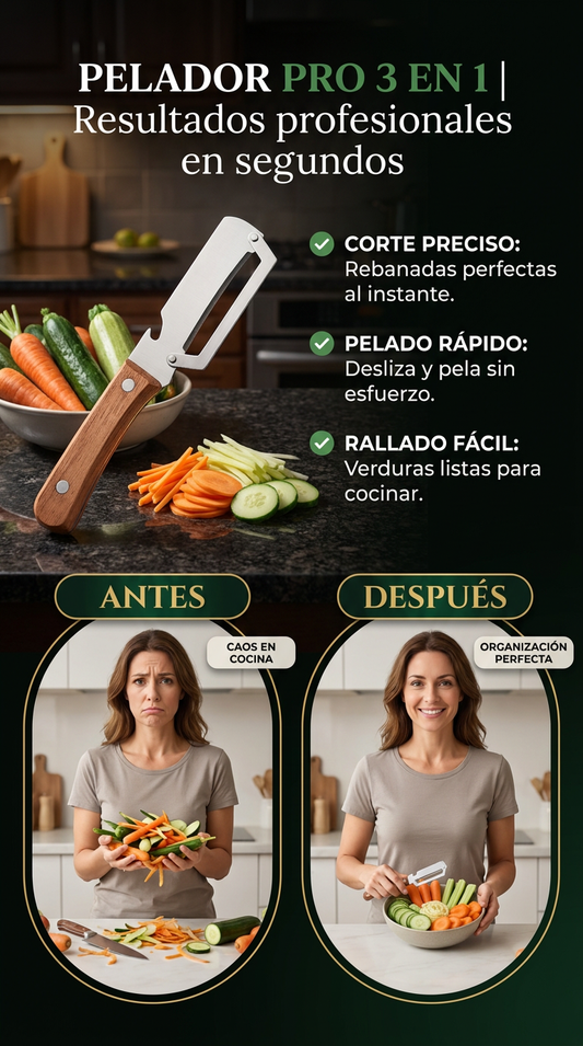 Pelador Multifuncional Profesional 3 en 1