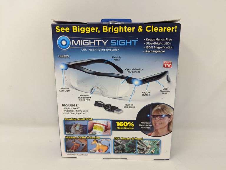 LENTES CON AUMENTO Y LUCES LED