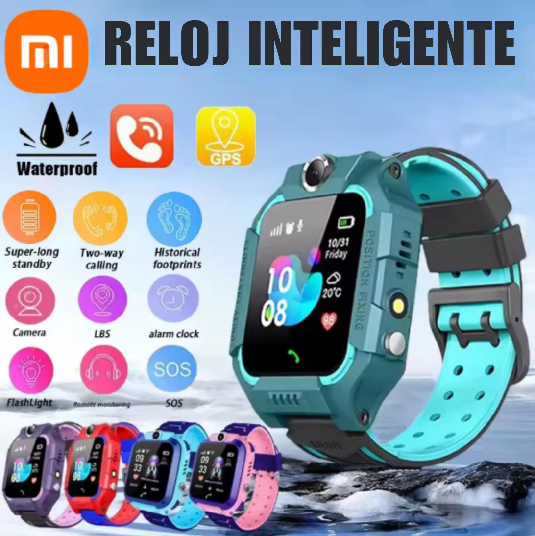 RELOJ INTELIGENTE CON GPS, CÁMARA Y BOTÓN SOS PARA NIÑOS