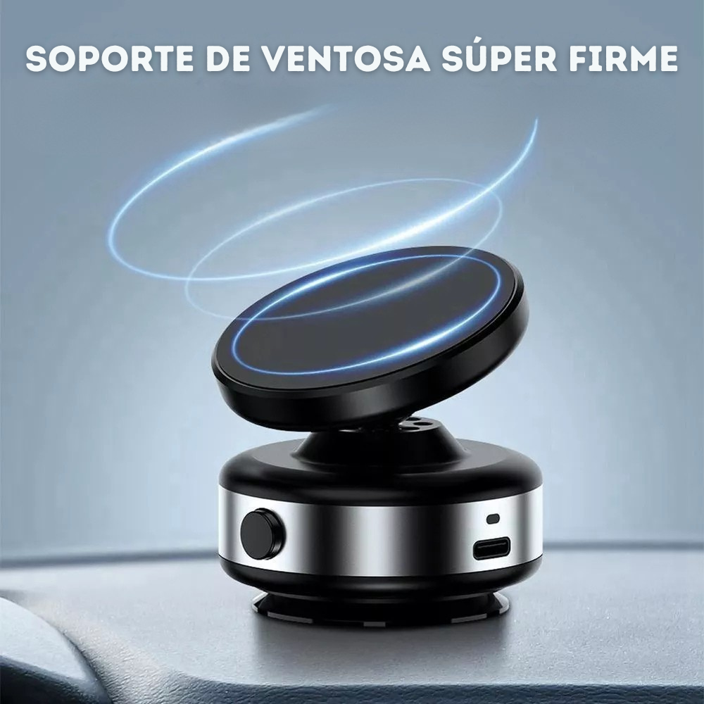 SOPORTE DE CELULAR MAGNÉTICO AJUSTABLE Y GIRATORIO 360° PARA AUTOMÓVIL