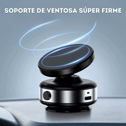SOPORTE DE CELULAR MAGNÉTICO AJUSTABLE Y GIRATORIO 360° PARA AUTOMÓVIL