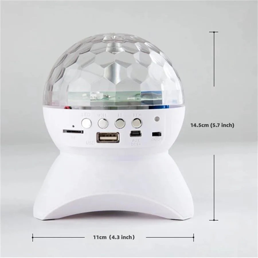 BOLA DE LUZ LED RGB CON PARLANTE BLUETOOTH