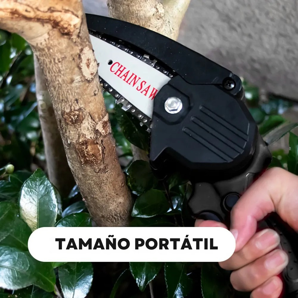MINI MOTOSIERRA DE MANO PORTÁTIL ELÉCTRICA RECARGABLE