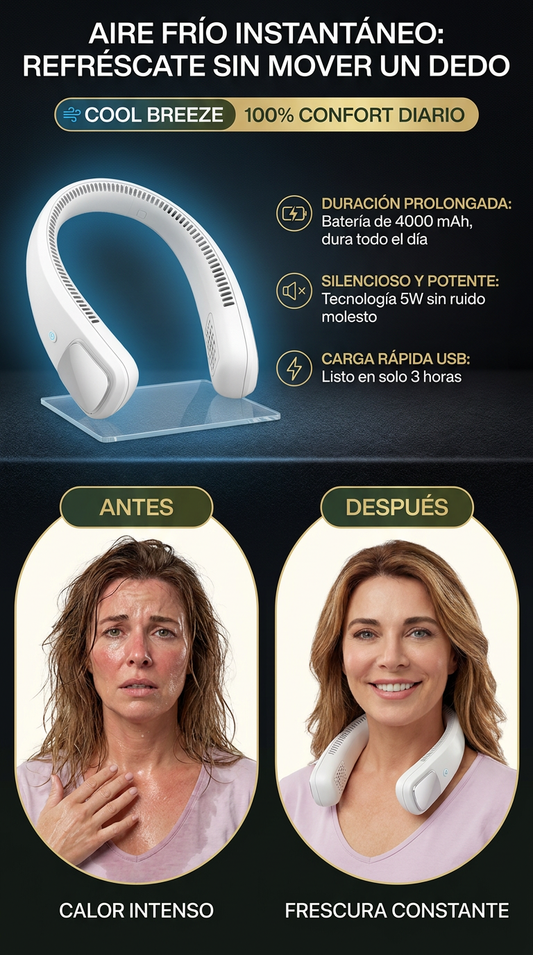 REFRIGERACIÓN DE CUELLO PORTÁTIL MANOS LIBRES