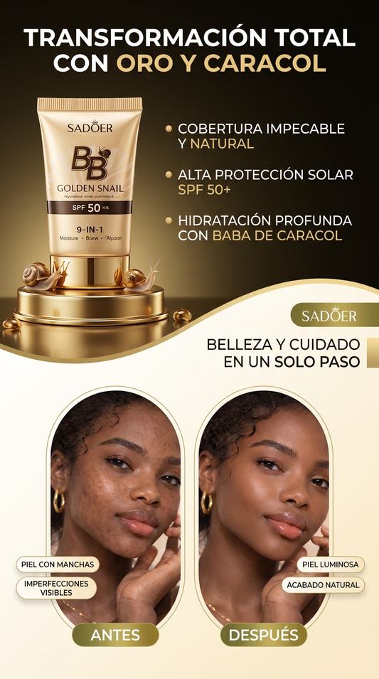 BB Cream Golden Snail SPF +50 - Extractos Baba Caracol(40G)