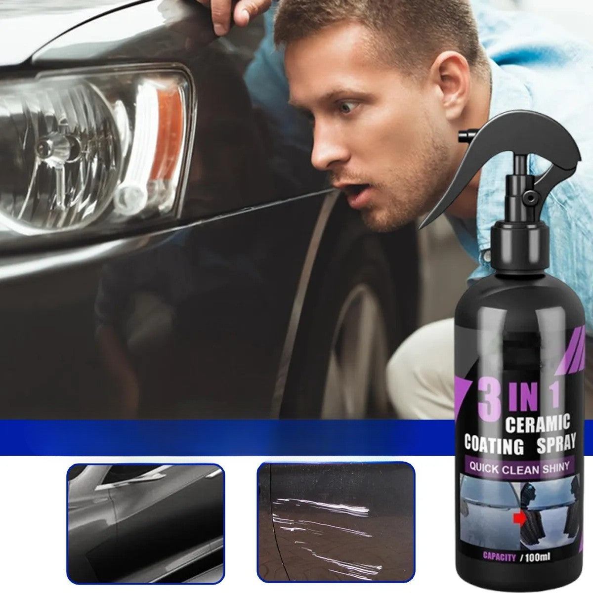 SPRAY DE REVESTIMIENTO CERÁMICO 3 EN 1 PARA AUTOMÓVIL