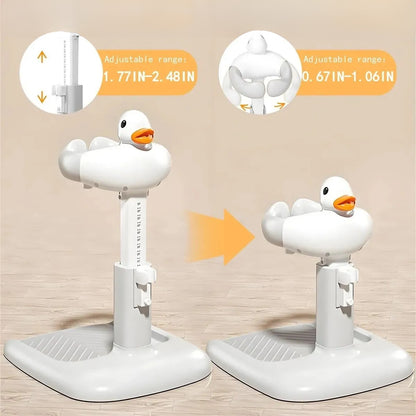 SOPORTE DE DUCHA AJUSTABLE CON DISEÑO DE PATO PARA BEBÉS
