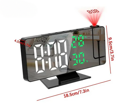 RELOJ DESPERTADOR DIGITAL CON PROYECTOR LED