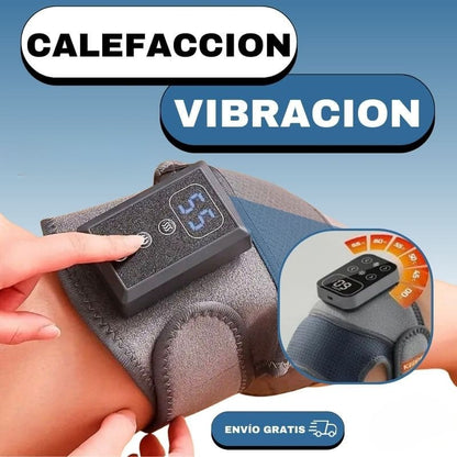 MASAJEADOR TÉRMICO PARA RODILLA 3 EN 1 INALÁMBRICO Y PORTÁTIL