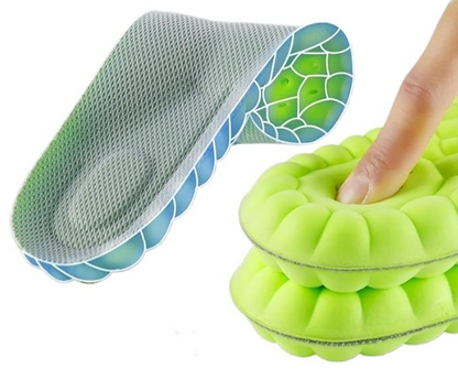 PLANTILLAS DEPORTIVAS UNISEX 4D – TRANSPIRABLES Y SÚPER ELÁSTICAS