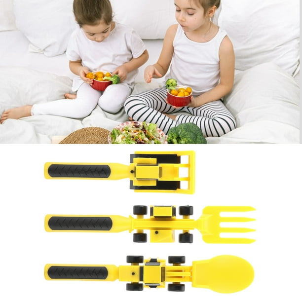 SET CUBIERTOS DIVERTIDOS PARA NIÑOS - CONSTRUCCIÓN