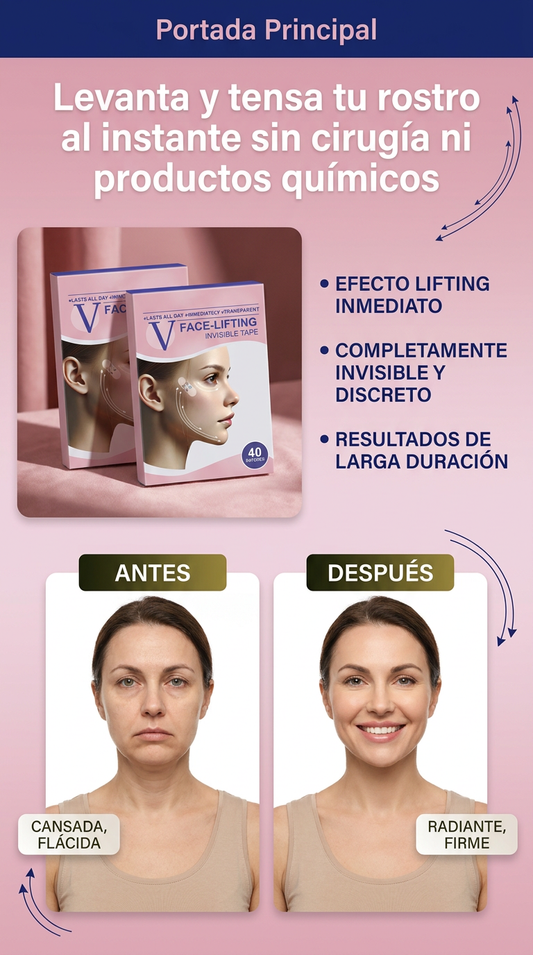 x 2 unidades Cinta invisible para rostro x 40 unidades