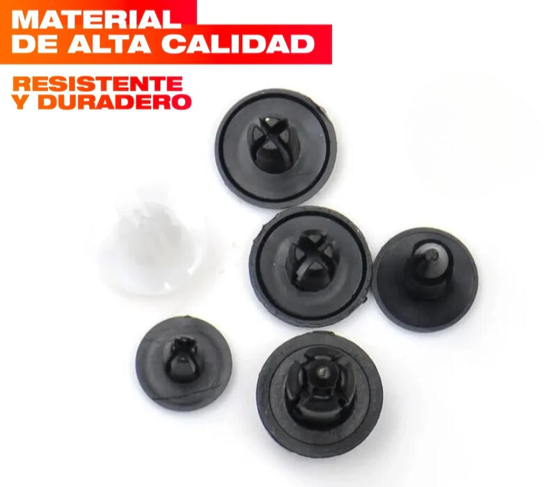 KIT DE CLIPS SUJETADORES PARA AUTO UNIVERSALES – 100 PIEZAS