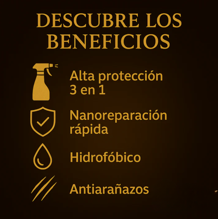 SPRAY DE REVESTIMIENTO CERÁMICO 3 EN 1 PARA AUTOMÓVIL