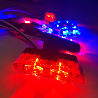 LUCES LED ESTROBOSCÓPICAS DE ADVERTENCIA VEHICULAR CON CONTROL REMOTO