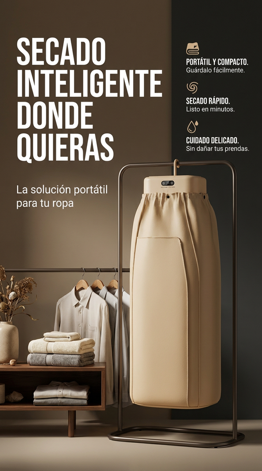 DRYPOCKET™ - SECADORA PORTÁTIL INTELIGENTE DE ROPA