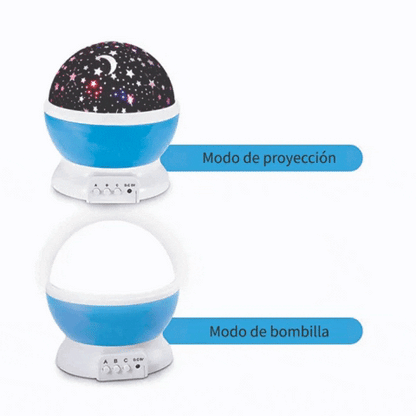 2 LÁMPARAS ESTELAR GIRATORIA – LUCES MÁGICAS Y PROYECCIÓN DE ESTRELLAS