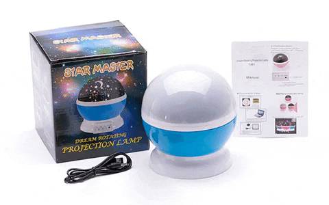 2 LÁMPARAS ESTELAR GIRATORIA – LUCES MÁGICAS Y PROYECCIÓN DE ESTRELLAS
