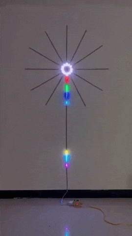 TIRA LED RGB BLUETOOH DECORACION FUEGOS ARTIFICIALES