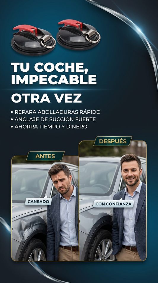 AutoFix™ Ventosa Desabolladora 2 en 1:Extractor Abolladuras + Anclaje de Succión-50 LIBRAS