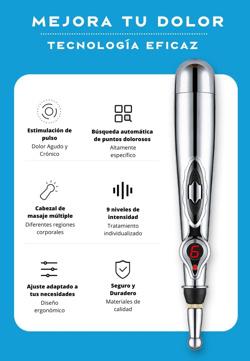 LAPIZ MASAJEADOR ACUPUNTURA 3 EN 1