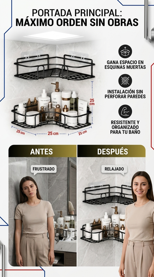 Estante esquinero x2.