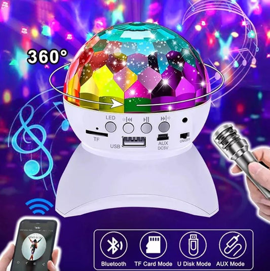BOLA DE LUZ LED RGB CON PARLANTE BLUETOOTH