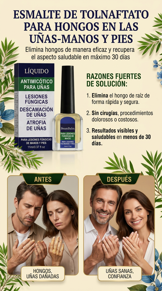 ESMALTE DE TOLNAFTATO PARA HONGOS EN LAS UÑAS-MANOS Y PIES