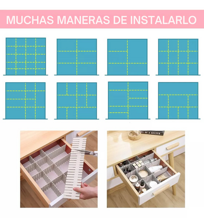 ORGANIZADOR DE CAJONES AJUSTABLE CON REJILLA