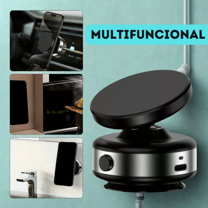SOPORTE DE CELULAR MAGNÉTICO AJUSTABLE Y GIRATORIO 360° PARA AUTOMÓVIL