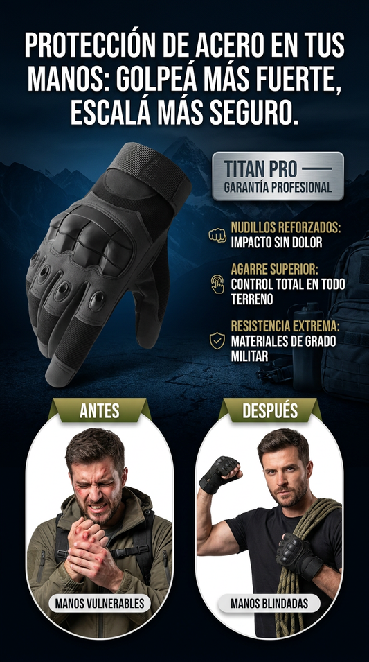 Guantes Tácticos Protectores -Militares /Nudillos Reforzados (PAR)