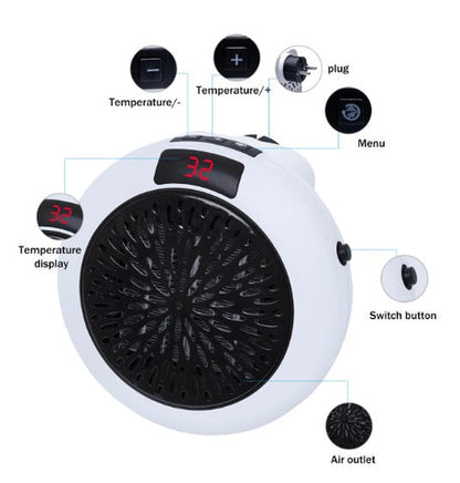 CALEFACTOR ELÉCTRICO PORTÁTIL 900W