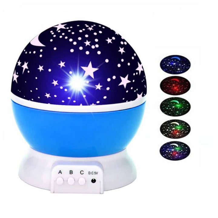 2 LÁMPARAS ESTELAR GIRATORIA – LUCES MÁGICAS Y PROYECCIÓN DE ESTRELLAS