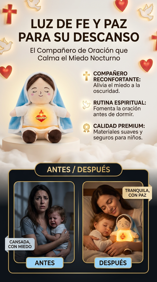 Peluche Virgen Maria.